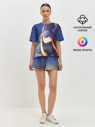 Женская пижама с шортами / гениста франкс