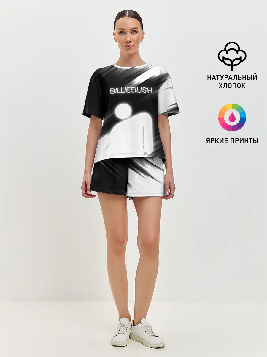 Женская пижама с шортами / Billie Eilish.