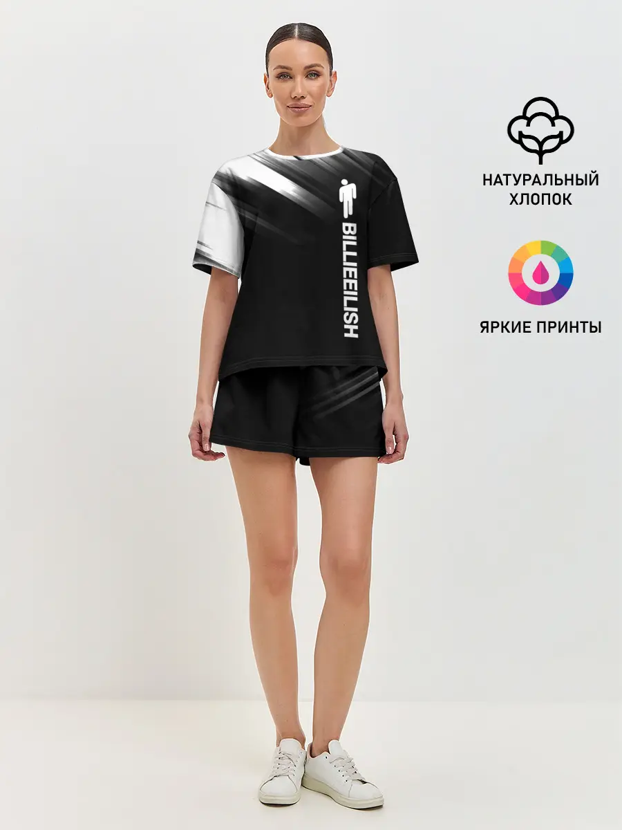 Женская пижама с шортами / Billie Eilish.