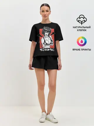 Женская пижама с шортами / Waifu Material