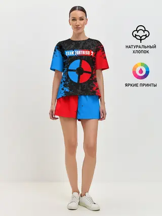 Женская пижама с шортами / TEAM FORTRESS 2 RED VS BLUE
