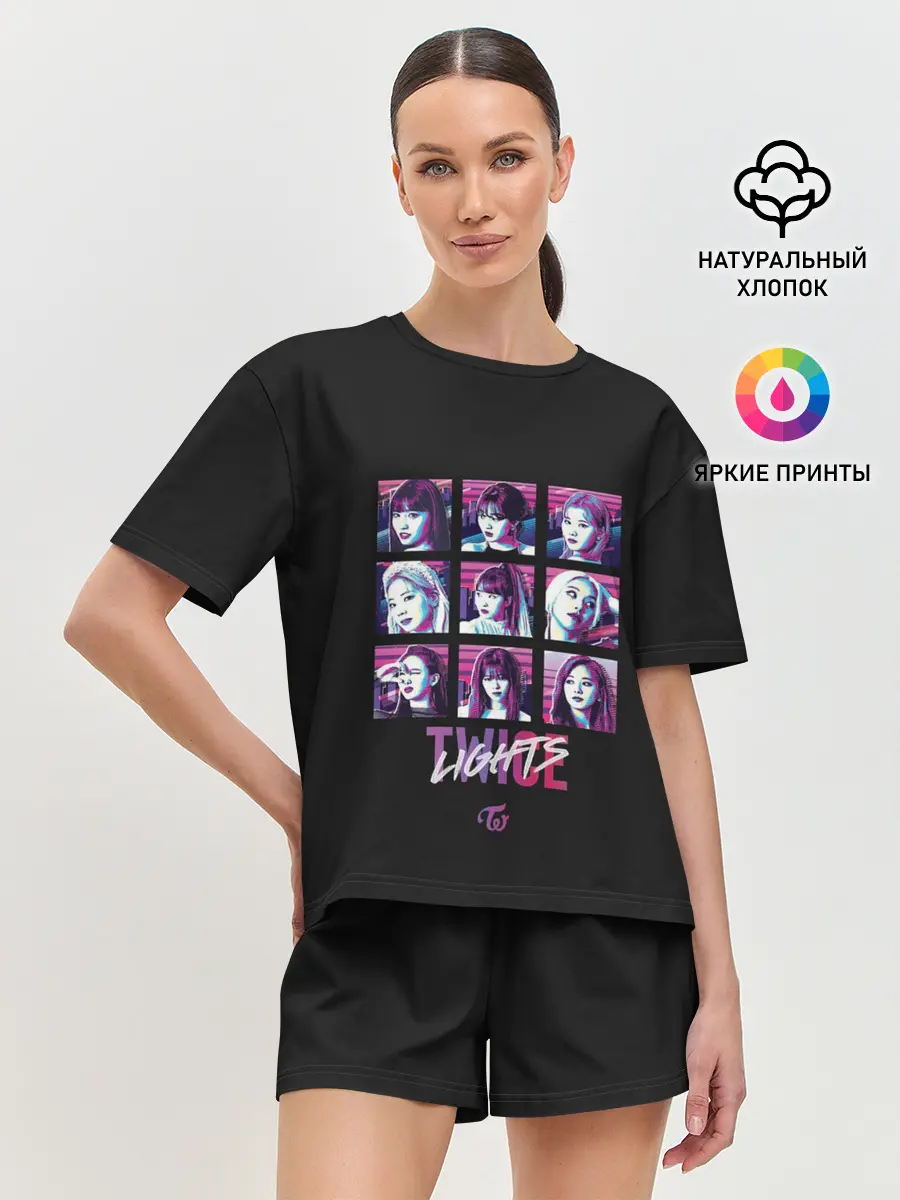 Женская пижама с шортами / TWICE