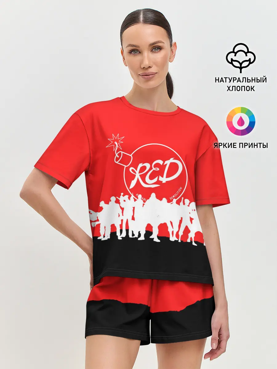 Женская пижама с шортами / TEAM FORTRESS 2 RED TEAM