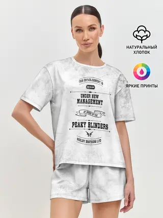 Женская пижама с шортами / Острые козырьки