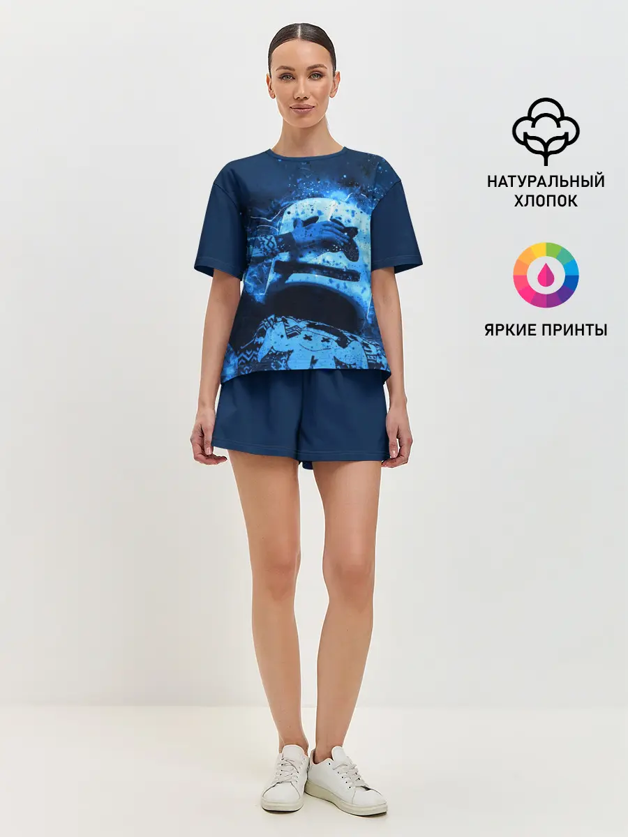 Женская пижама с шортами / Marshmello