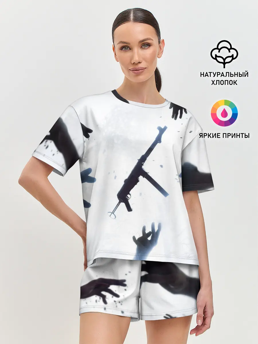 Женская пижама с шортами / Бателфилд МП 40