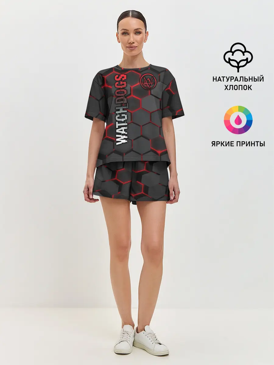 Женская пижама с шортами / WATCH DOGS