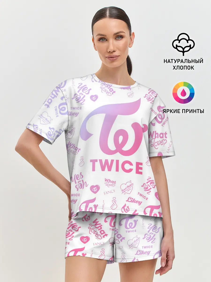 Женская пижама с шортами / TWICE