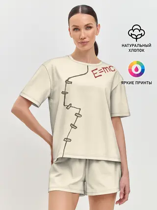 Женская пижама с шортами / Уравнение Эйнштейна