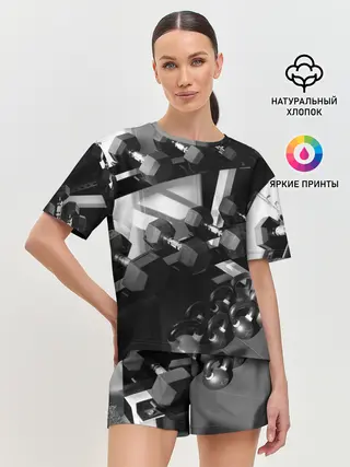 Женская пижама с шортами / Качалка