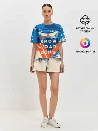 Женская пижама с шортами / SNOW BOAR DING