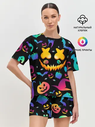 Женская пижама с шортами / MARSHMELLO HALLOWEEN