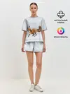 Женская пижама с шортами / Зимняя лисичка