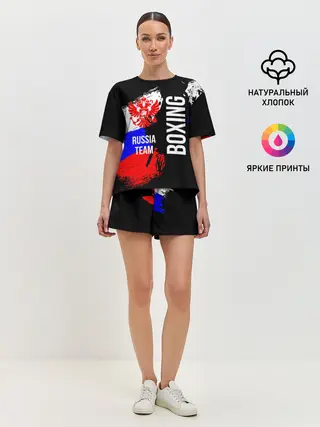 Женская пижама с шортами / Boxing Russia Team