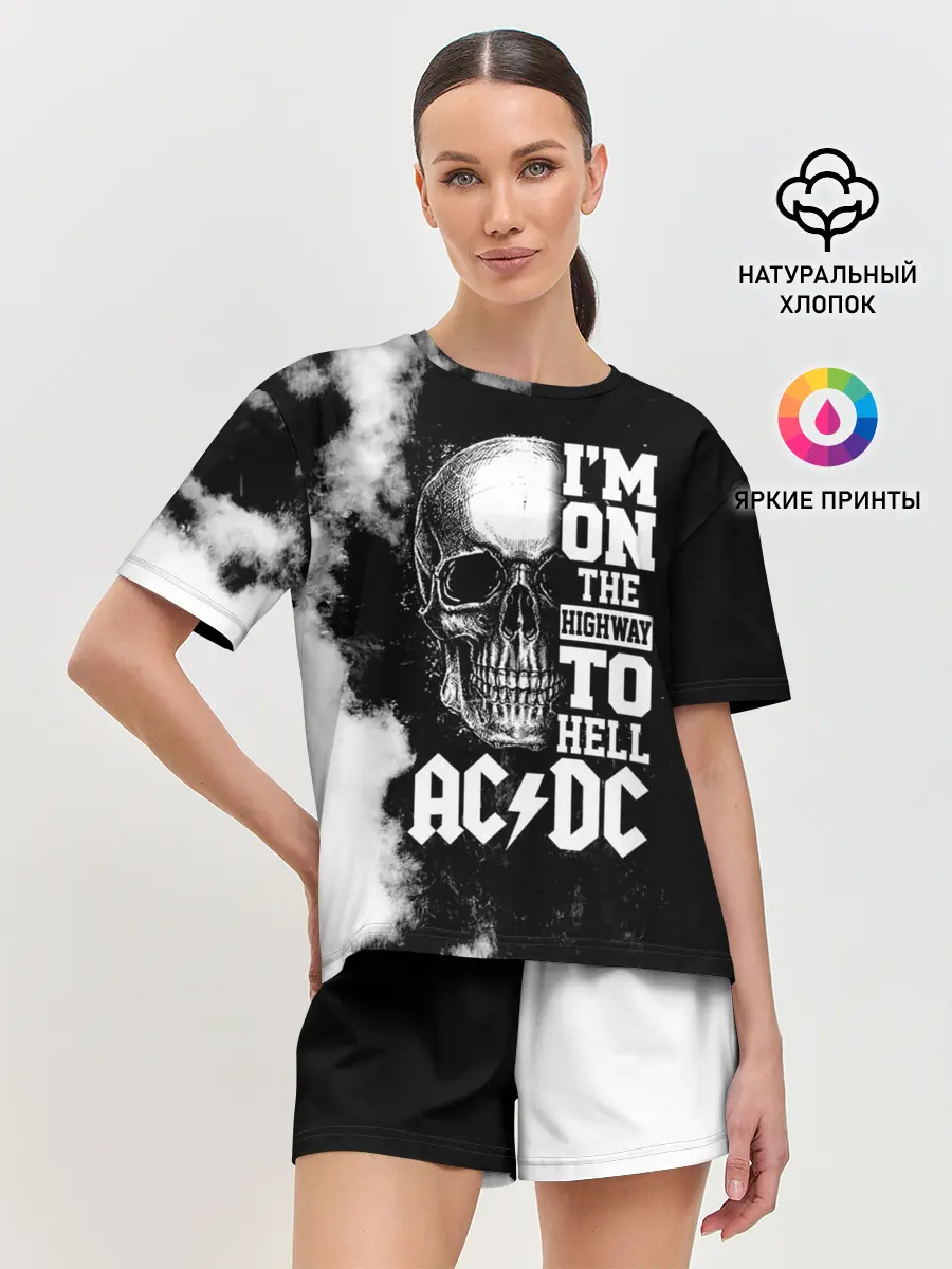 Женская пижама с шортами / AC/DC