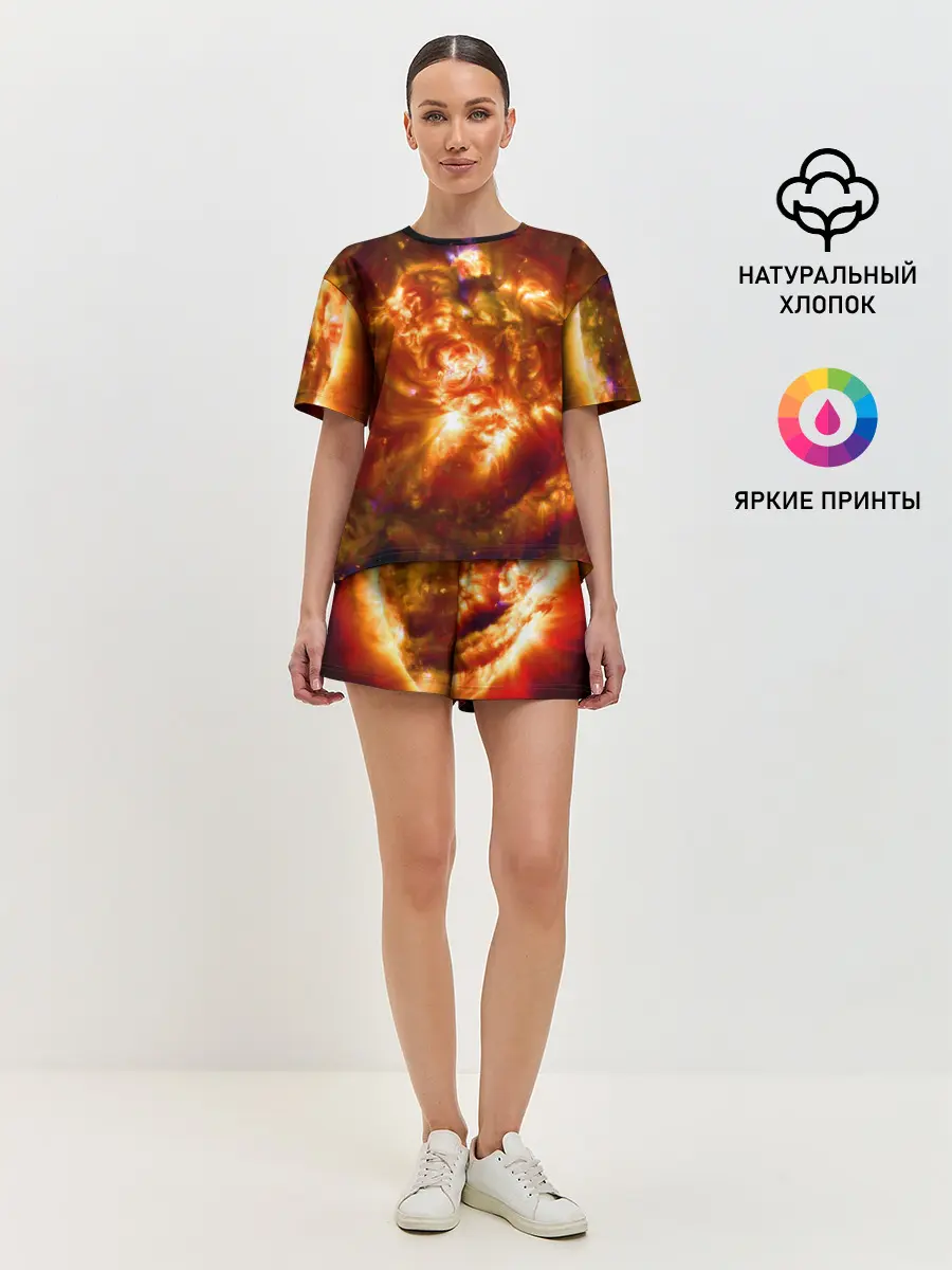 Женская пижама с шортами / Звезда