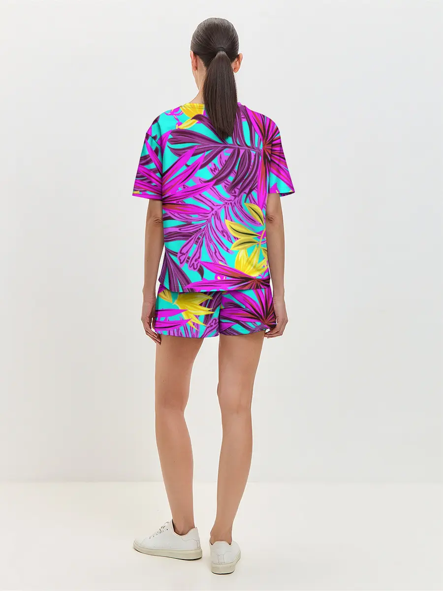 Женская пижама с шортами / ТРОПИЧЕСКИЙ