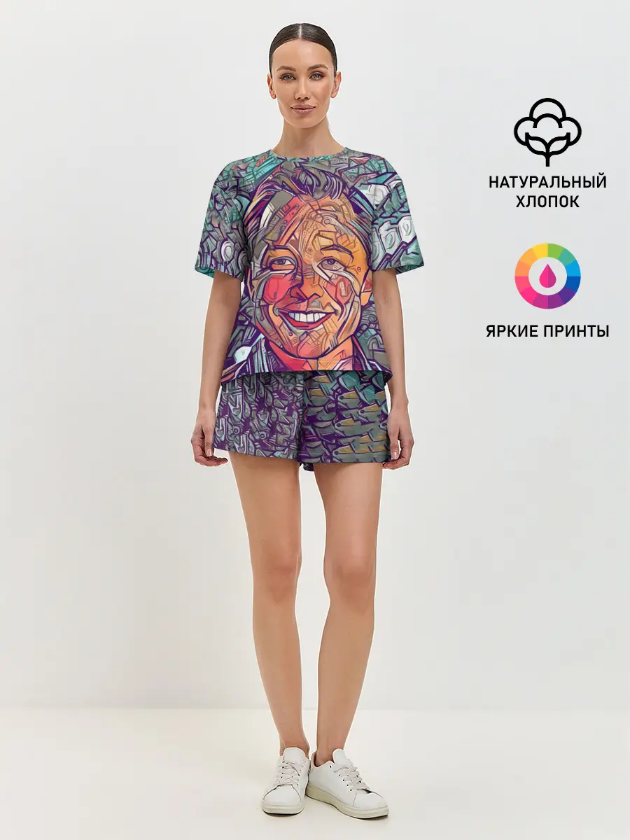 Женская пижама с шортами / МАСК-БОТ