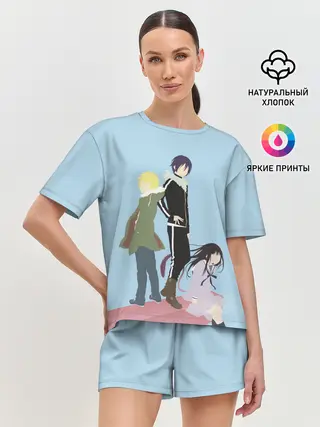 Женская пижама с шортами / Yato, Yukine & Hiyori