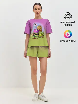 Женская пижама с шортами / Plants vs. Zombies