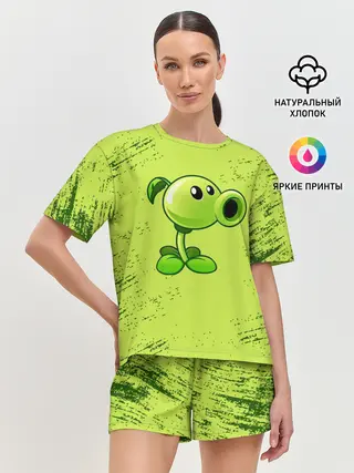 Женская пижама с шортами / Plants vs. Zombies