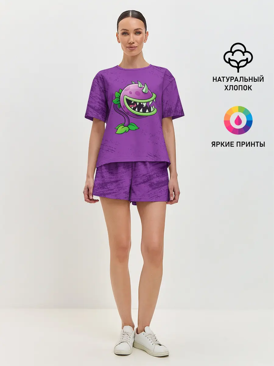 Женская пижама с шортами / Plants vs. Zombies
