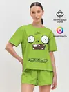 Женская пижама с шортами / Plants vs Zombies | Зомби.