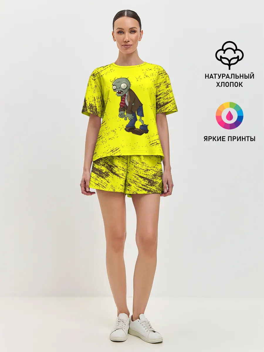 Женская пижама с шортами / Plants vs. Zombies