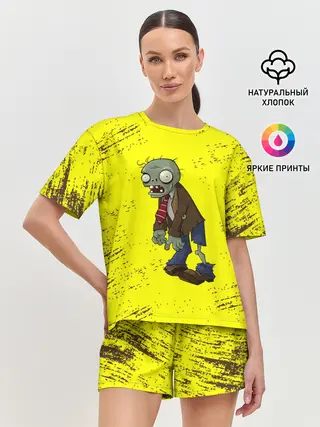 Женская пижама с шортами / Plants vs. Zombies