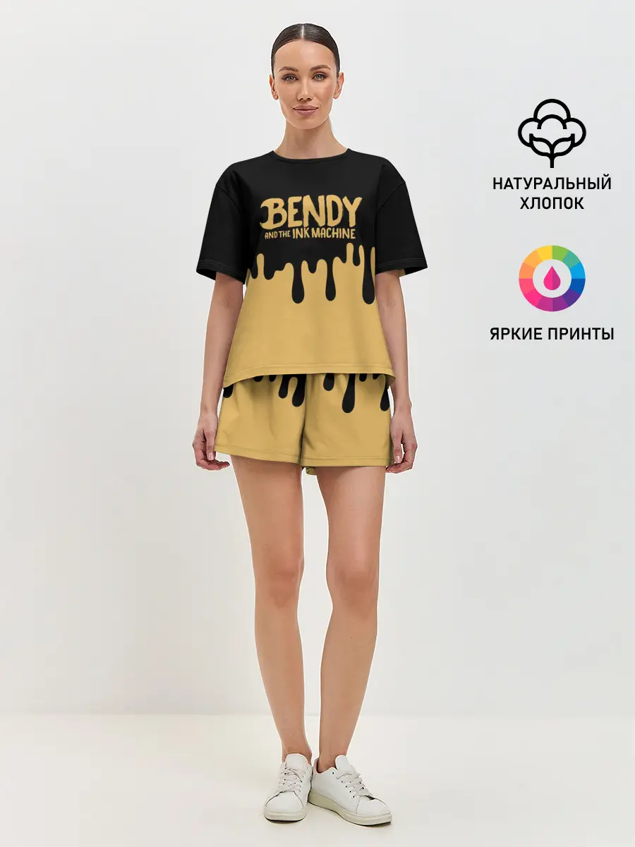Женская пижама с шортами / Bendy And The Ink Machine