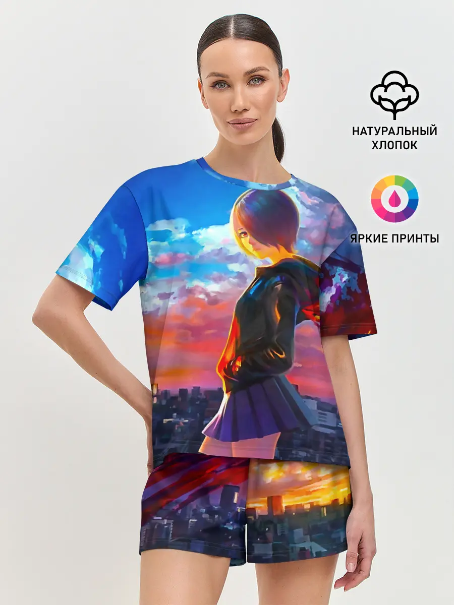 Женская пижама с шортами / Токийский гуль