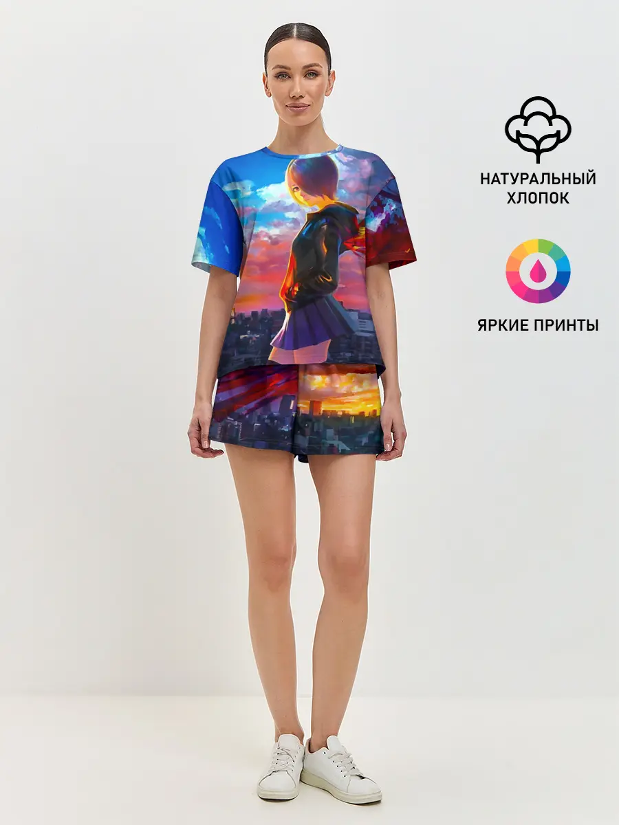 Женская пижама с шортами / Токийский гуль