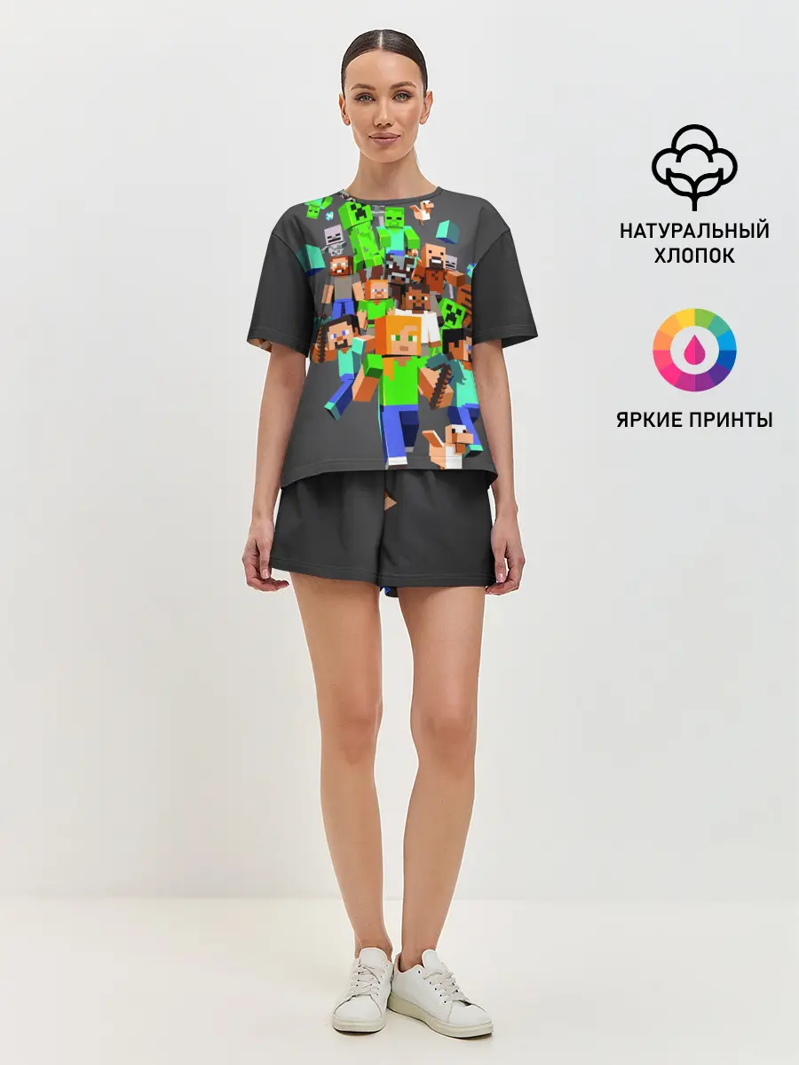 Женская пижама с шортами / MINECRAFT ONLINE