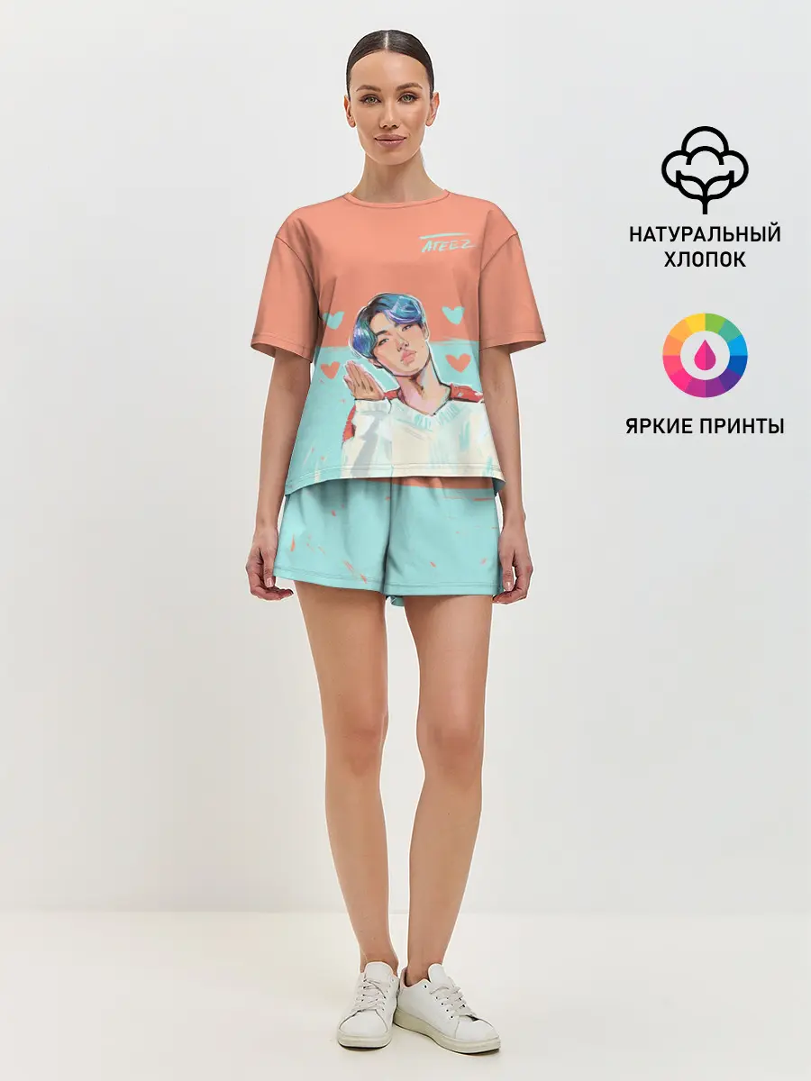 Женская пижама с шортами / Ateez