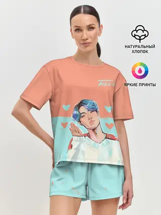 Женская пижама с шортами / Ateez