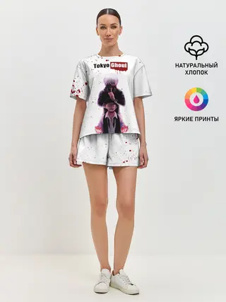 Женская пижама с шортами / Токийский гуль