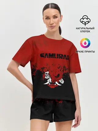 Женская пижама с шортами / Cyberpunk 2077 | Samurai.