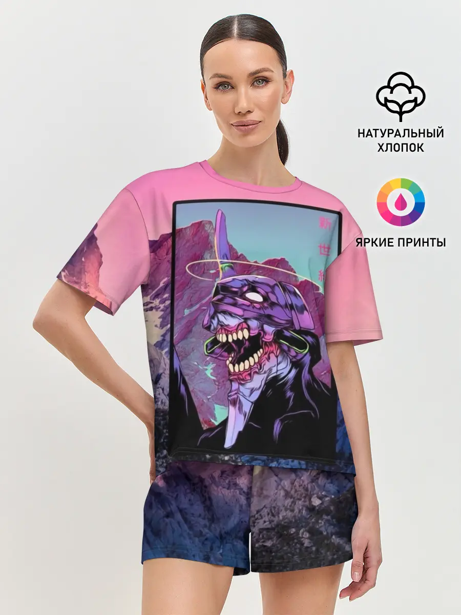 Женская пижама с шортами / Evangelion2