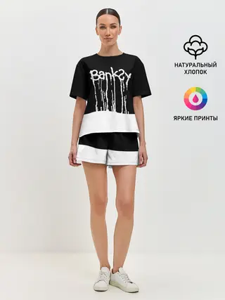 Женская пижама с шортами / Banksy