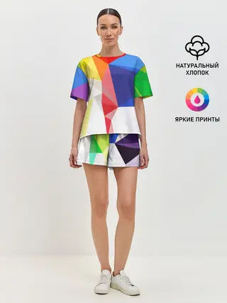 Женская пижама с шортами / BACKGROUND COLOR