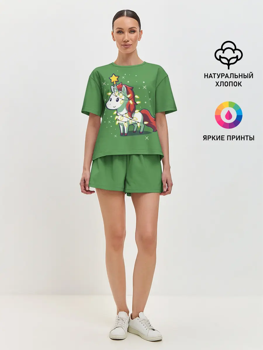 Женская пижама с шортами / Magical Unicorn
