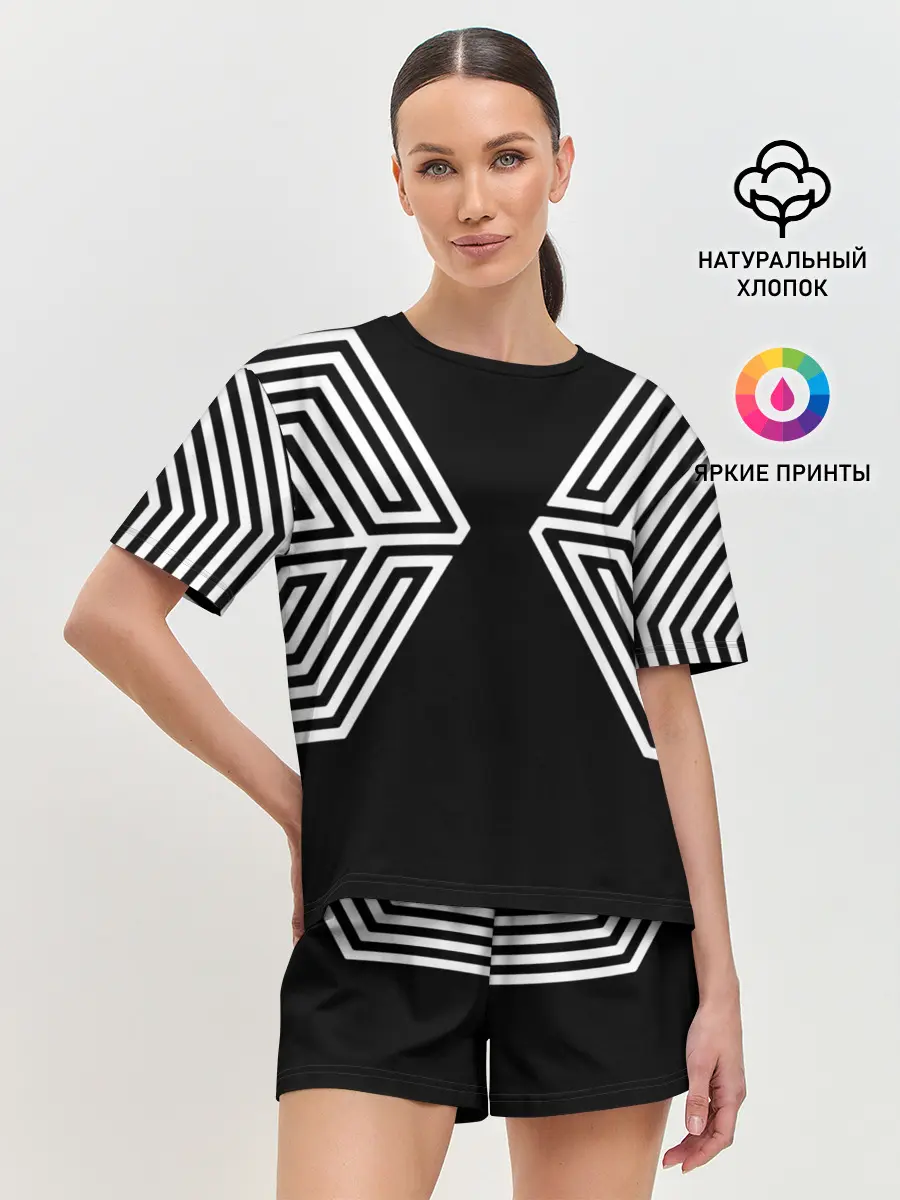 Женская пижама с шортами / EXO