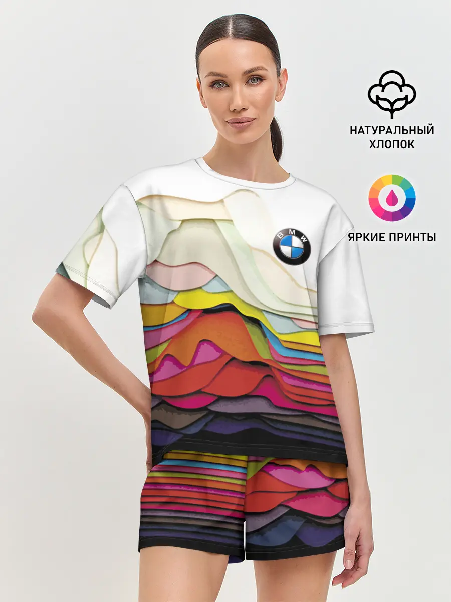 Женская пижама с шортами / Color