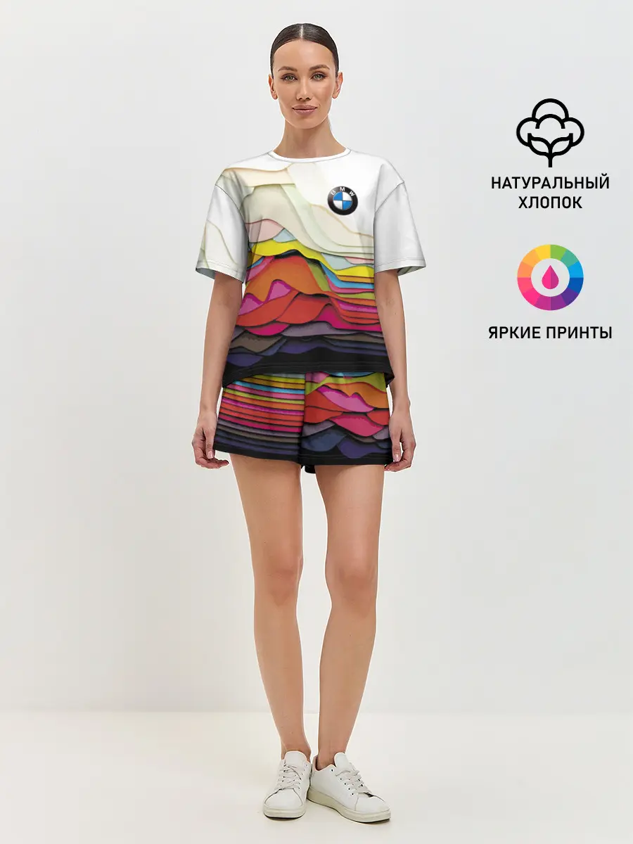 Женская пижама с шортами / Color