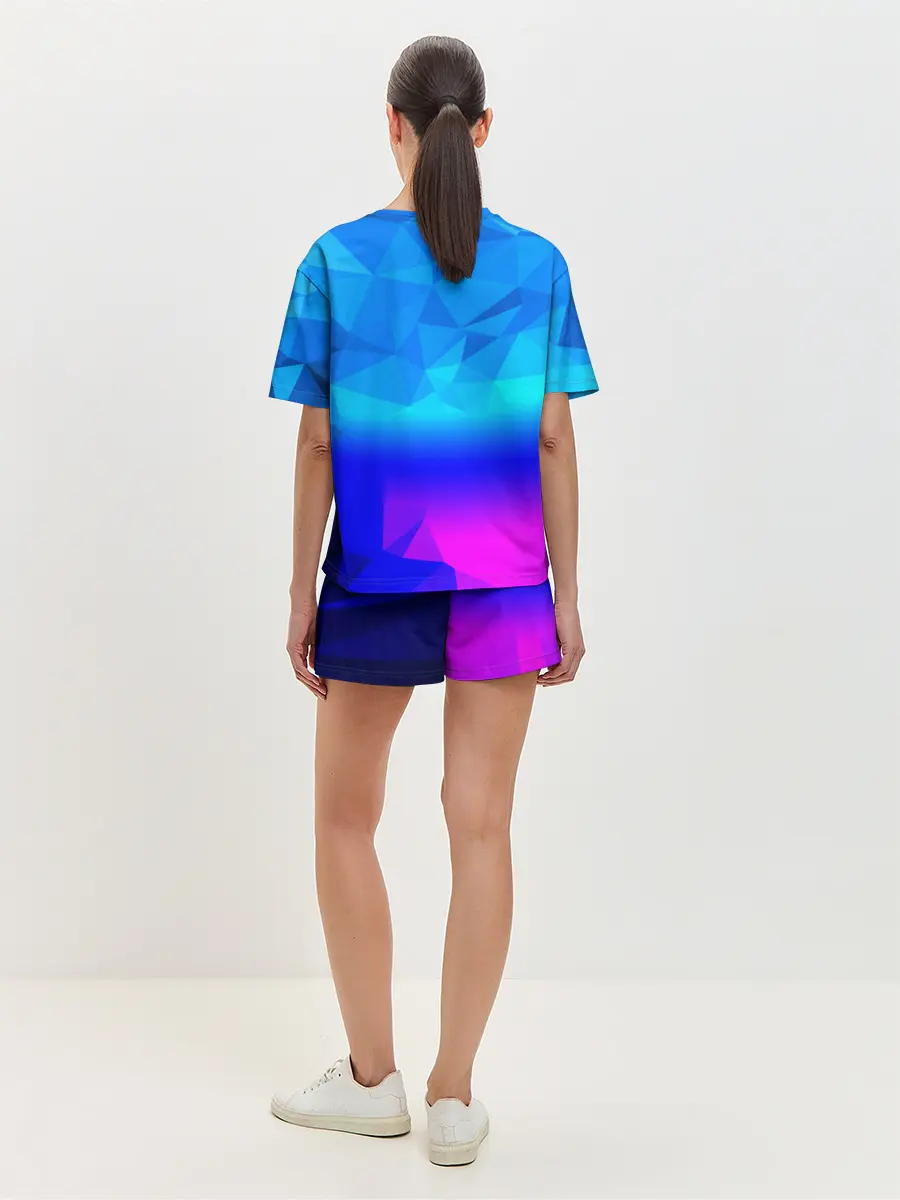 Женская пижама с шортами / ABSTRACT NEON