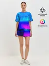 Женская пижама с шортами / ABSTRACT NEON