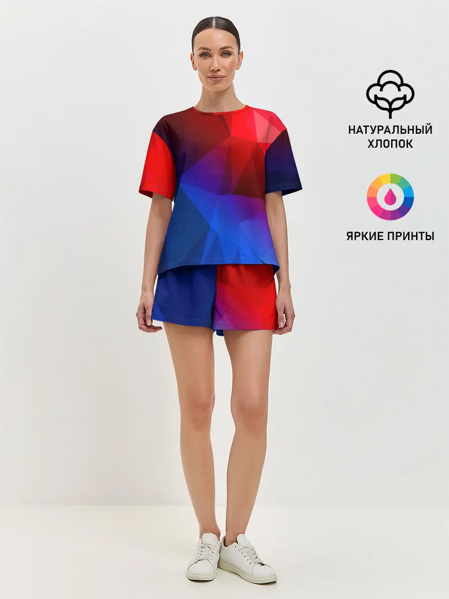 Женская пижама с шортами / RED&BLUE