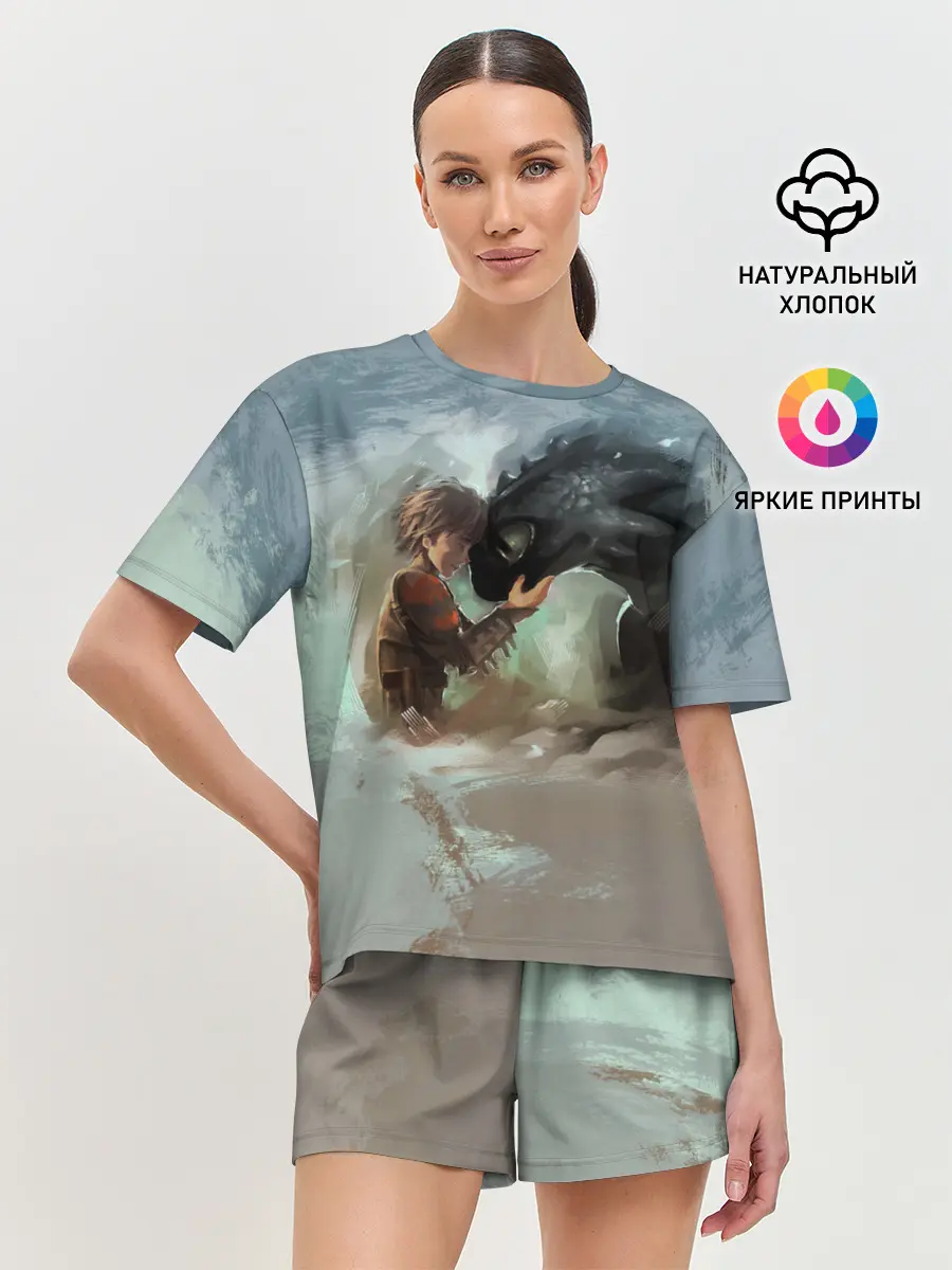 Женская пижама с шортами / Верные друзья