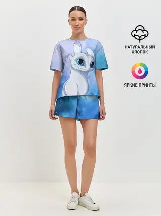 Женская пижама с шортами / дневная фурия