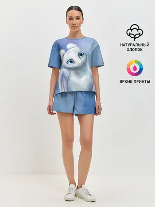 Женская пижама с шортами / дневная фурия